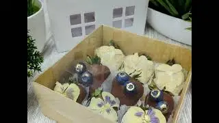 Крафт коробка 15*15*6см с прозрачной крышкой