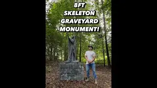 8FT TALL SKELETON GRAVEYARD MONUMENT! Tutorial on my YouTube page! 