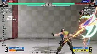 kof xv leona 2.41 stun combo