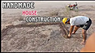 Building an underground hut in nature with my group