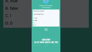 Guess The Answer! #14 #javascript #react #program #code #test #logic #output #guess #quiz #interview