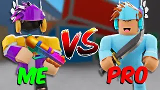 1V1'ING PROS with CHROMA WATERGUN in MM2!
