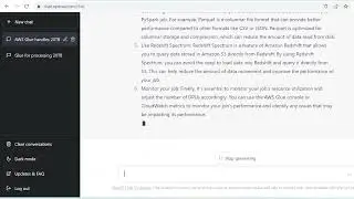 AWS Glue pyspark script to load huge data from S3 to Redshift using ChatGPT 