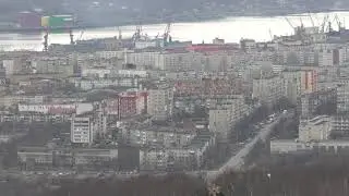 МУРМАНСК в 4K с высоты птичьего полёта. Панорама города. 09.05.2021