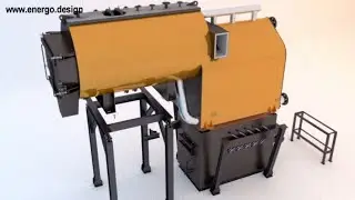 Biomass steam boiler