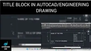 Title block in autocad/engineering drawing