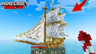 J’ai construit un GIGANTESQUE BATEAU sur Minecraft Hardcore..