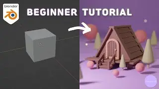 [Beginner Tutorial] Making a cabin in the forest with a blender 3D | codemod