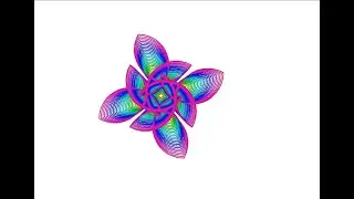 18 Use python to draw three dimensional petals with changing colors and sizes#designer #learnpython