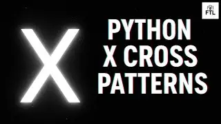 Python X Cross Alphabet Pattern Program | Print Diagonal Alphabets in Python | Pattern Printing