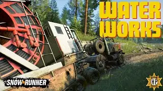 Transporting Coiled Tubing Semi-Trailer to the Farm - Let There Be Water - Season 14 | SnowRunner
