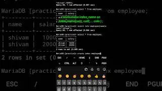 33. Index |  Constraints in mysql |  by therockshivam #mysql #querylanguage