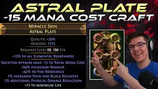 -15 Mana Cost Astral Plate - Cheap & Easy Beginner Craft - PoE For Dummies Crafting Guide
