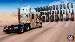 Cars vs Giant Wheels - BeamNG drive CRAZY DRIVERS