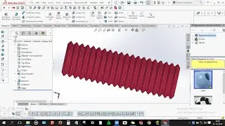 How to design Whitworth thread in solidworks