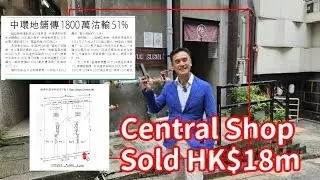 Hong Kong Central Shop Elgin Street Sold 18m