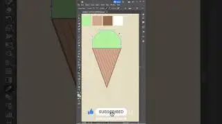 How to Create Ice Cream In Illustrator | #shorts #illustrator #viral