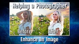 Helping a photographer with an image.