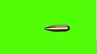 slow motion | flying bullet in green screen free stock footace | bullet green color
