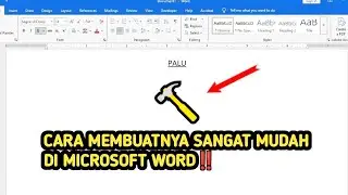 EASY WAY TO DRAW A HAMMER IN MS WORD‼️