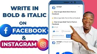 How to Type Bold and Italic Text in Facebook and Instagram Post