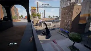 Skating throughout the town in Skate