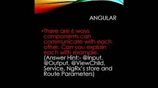 GENPACT Angular Interview Questions #angular