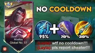 GLOBAL MOSKOV NO SKILL COOLDOWN BUILD! SUPER AGGRESSIVE GAMEPLAY IN SOLO RANKED!