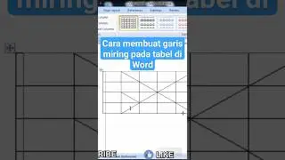 cara membuat garis miring pada tabel di Word #simplenewsvideo #shorts #yearofyou