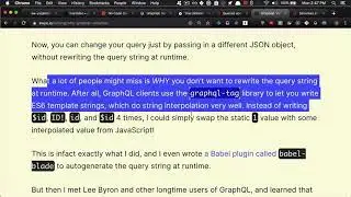 GraphQL Variables and Persisted Queries