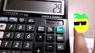 Calculator without GT button