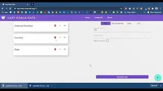 Random data generation app