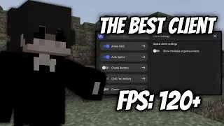 The BEST Mobile Client for MCPE 1.21+ w/ mod menu (F5 button/toggle sprint...)