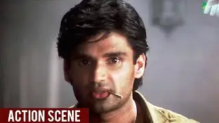 Krishna movie scene, Suneel Setty, Bollywood movie |