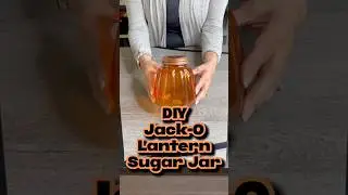 DIY Jack-o’-lantern Sugar/Candy Jar #diy #shortsvideo #shorts #halloween #dollartree