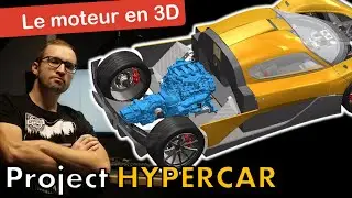 Je fabrique une HYPERCAR ! moteur + pilote en CAO [HP13]