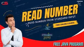 Java Program for Reading Numbers from Standard Input | #Class01 | Talking Input number from user.