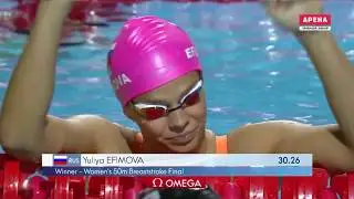 Women 50m Breaststroke FINAL 2019 Champions Swim Series Budapest, HUN
