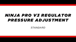 Ninja Paintball PRO V3 Regulator - Pressure Adjustment