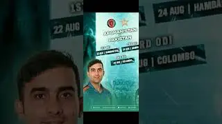 PAKISTAN 🇵🇰 VS AFGHANISTAN 🇦🇫 SERIES SCHEDULE 2023.