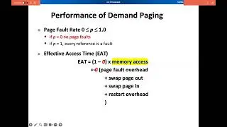 4 - Demand Paging Performance | OS | Memory Management