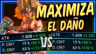 MAXIMIZA el DAÑO: ATK/DEF/HP vs DAÑO CRITICO 📊 | Cuanto daño critico poner?【 RAID SHADOW LEGENDS 】