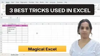 Excel from scratch l 3 best tricks - Cell styles, Automatic Border and serial number 