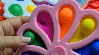 Rainbow🌈 Asmr🔥 No Talking 🔥Satisfying pop it🔥Popit🔥Tapping🔥Tingling🔥Fidget toy🔥Among Us🔥Compilation