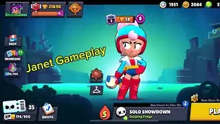 Brawl Stars - Janet Gameplay #brawlstars #youtube