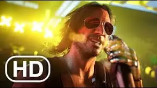CYBERPUNK 2077 Keanu Reeves Concert Singing Scene Samurai Band
