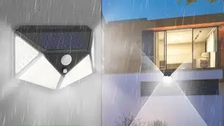 Luminária de Energia Solar 100 LED à prova d'água