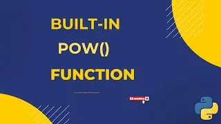 (RK) pow() Built-in function in python