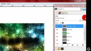 TUTORIAL GIMP: Creare un testo con effetto "spaziale" (luci e stelle)