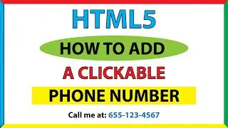 How to Create a Clickable Phone Number on a Webpage Using HTML | Web Development Tutorial